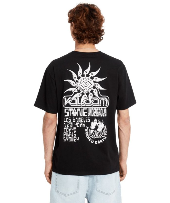 detail Pánské triko Volcom Realityfab Bsc Sst Black