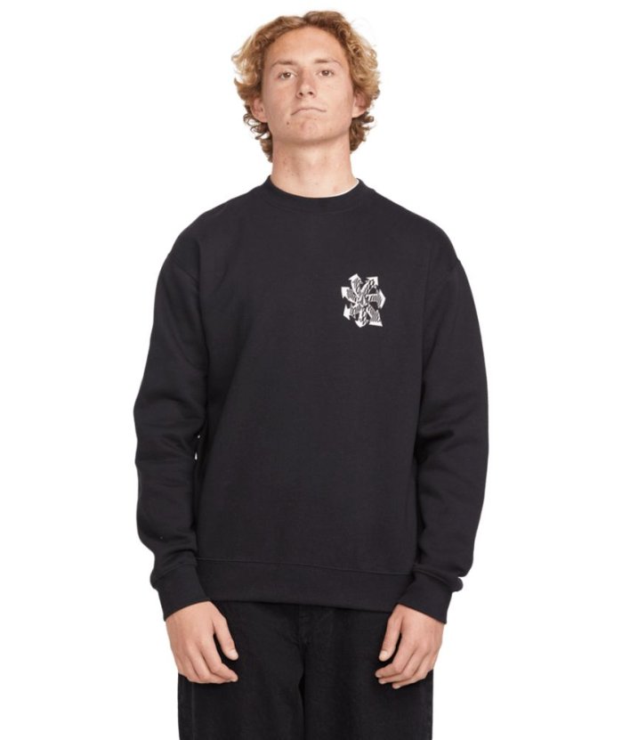 detail Pánská mikina Volcom Watanite Crew Black