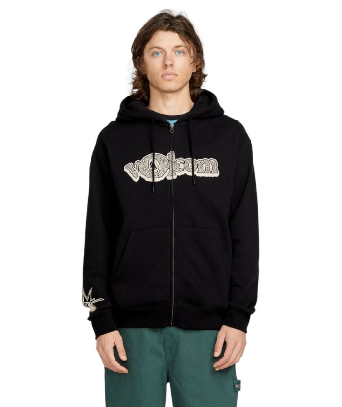 detail Pánská mikina Volcom Volcom Ent Zip Black