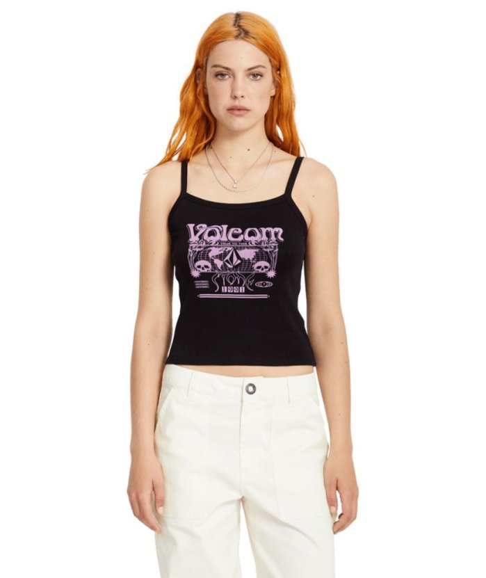 detail Dámské tílko Volcom 1991 Strappy Tank Black