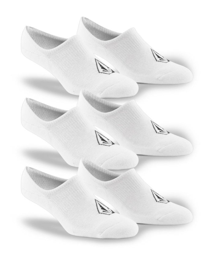 detail Pánské ponožky Volcom Stones Nshw Sock 3Pk White