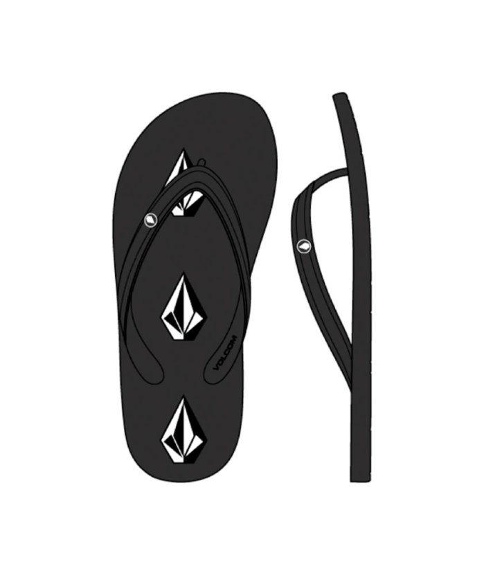 detail Pánské pantofle Volcom Rocker 2 Stoney Black