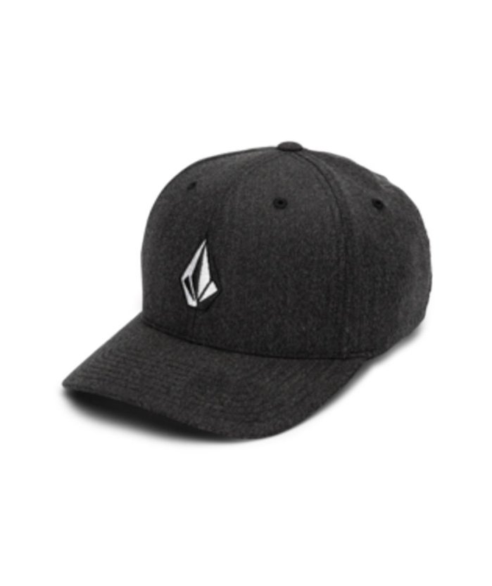 detail Pánská čepice Volcom Full Stone Hthr Flexfit Hat Charcoal Heather