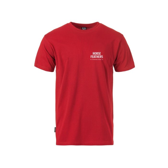 detail MOUNTAIN SKULL T-SHIRT (true red)
