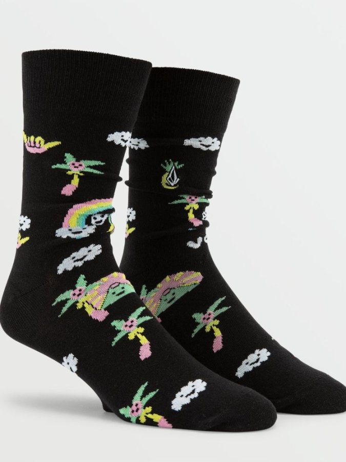 detail Pánské ponožky Volcom True Socks Yellow O/S
