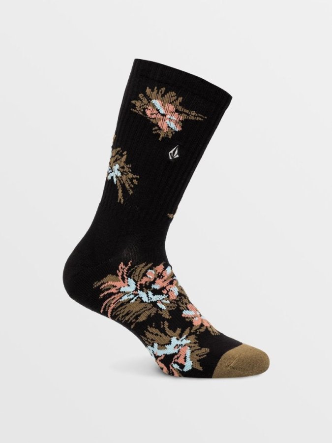 detail Pánské ponožky Volcom Vibes Socks Black print