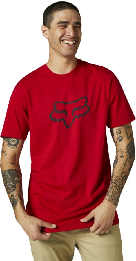 detail Pánské triko Fox Legacy Fox Head Ss Tee Flame Red