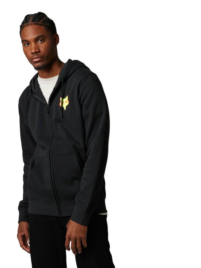 detail Pánská mikina Fox Dkay Zip Fleece Black