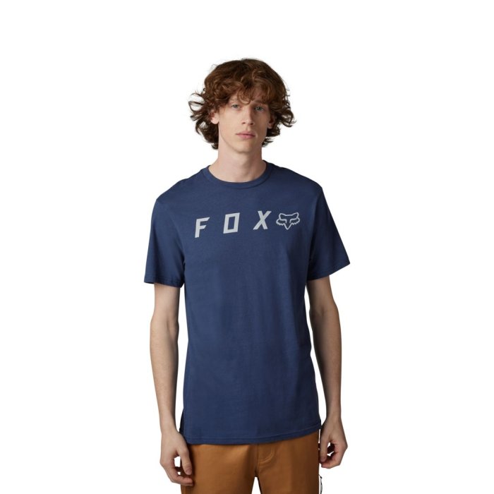 detail Pánské triko Fox Absolute Ss Prem Tee Deep Cobalt