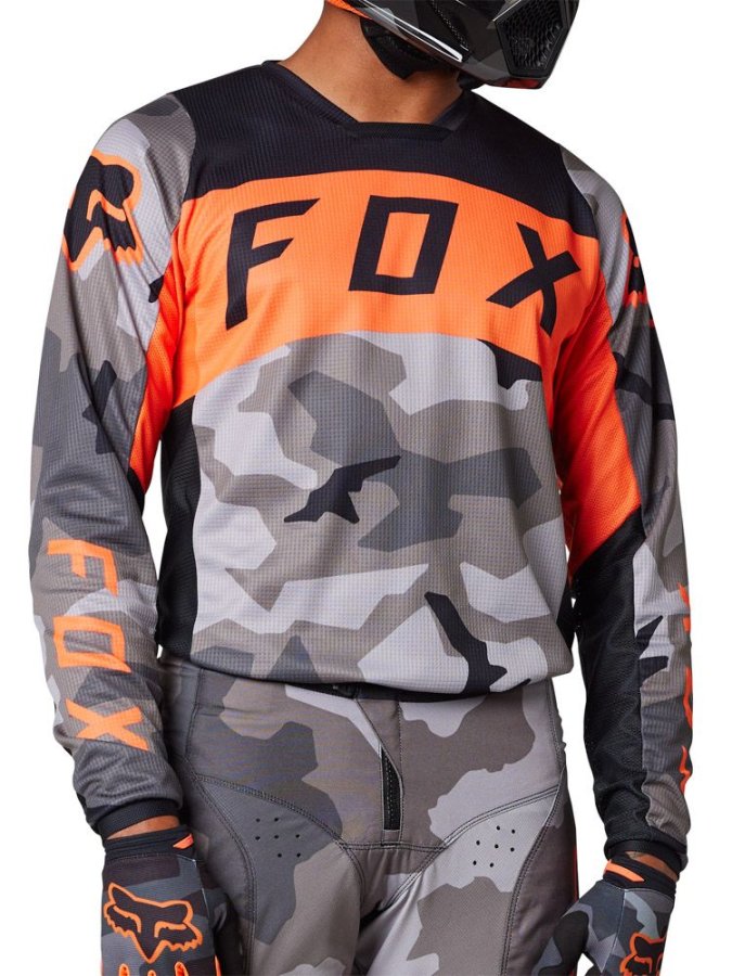 detail Pánský MX dres Fox 180 Bnkr Jersey grey camo