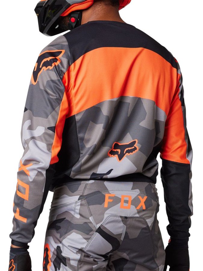detail Pánský MX dres Fox 180 Bnkr Jersey grey camo