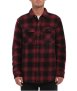 nahlad Pánská košile Volcom Bowered Fleece Ls Wine