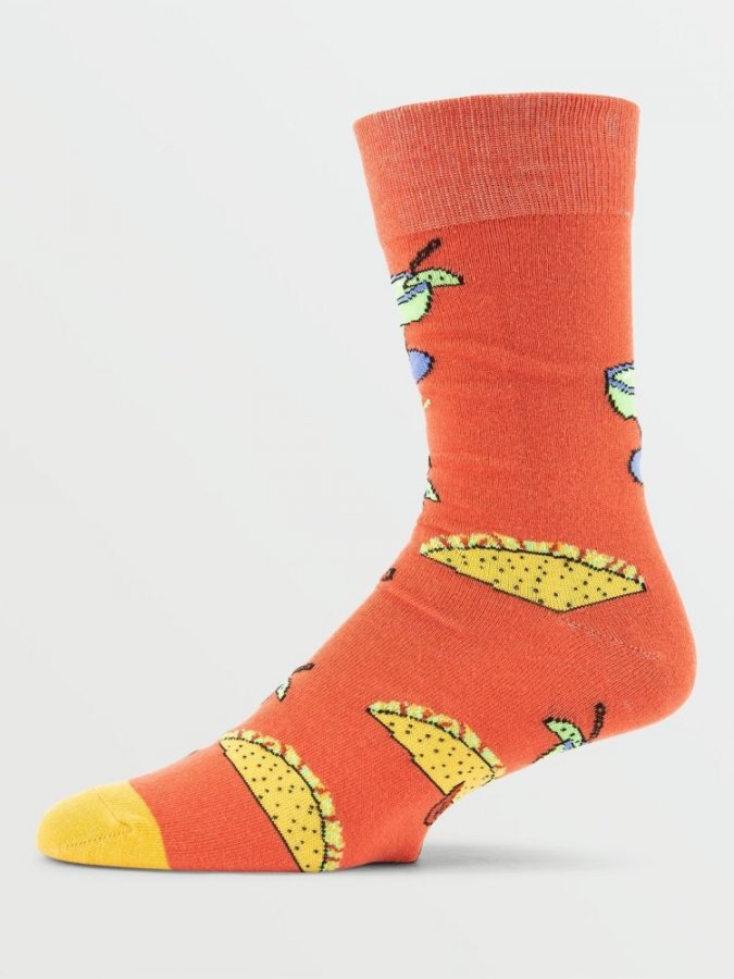 detail Pánské ponožky Volcom True Socks Yellow O/S
