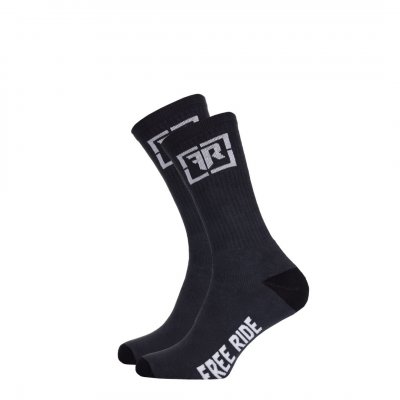 Pánské ponožky Rider Skate Charcoal/Black