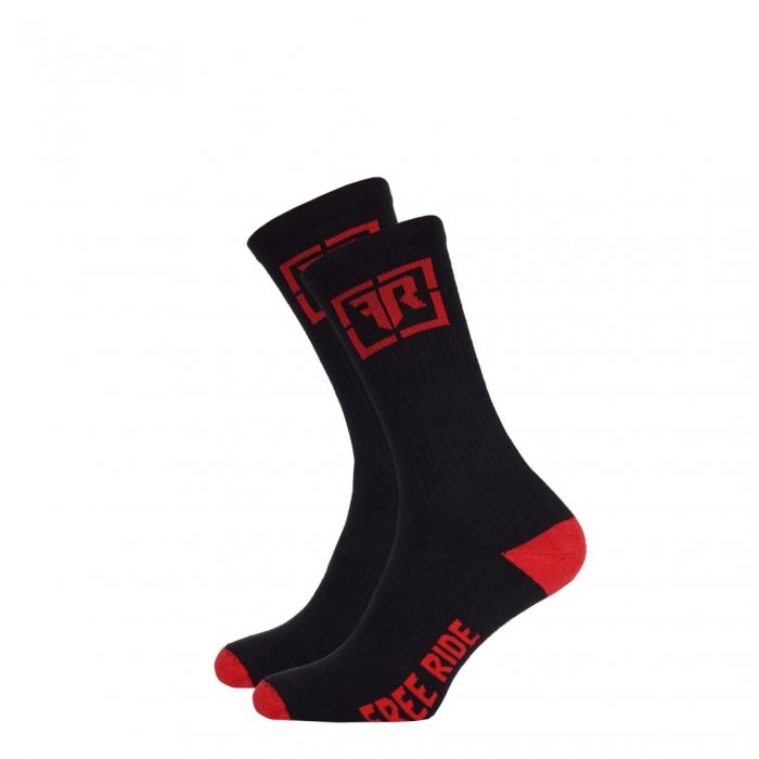 detail Pánské ponožky Rider Skate black/red