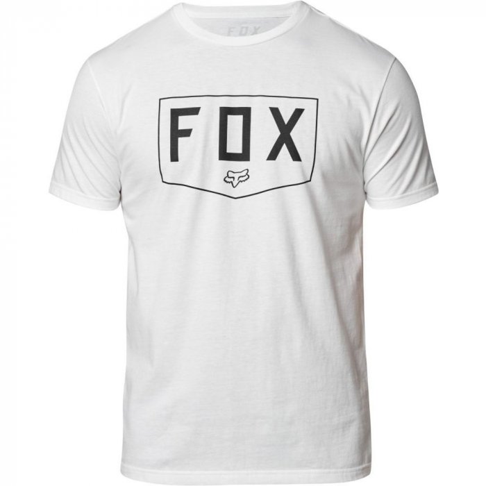 detail Pánské triko FOX Shield Ss Tech Tee Optic White