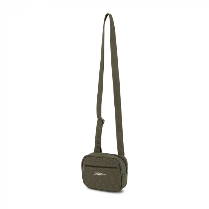 detail Dámská taška Volcom Multistone Crossbag Army Green Combo O/S