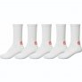 náhled Pánské ponožky Globe Minibar Crew Sock 5 Pack White 7-11