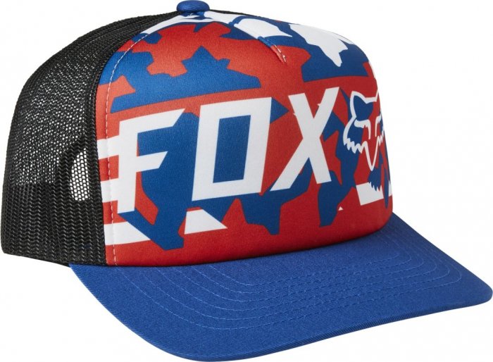 detail Pánská kšiltovka Fox Red White And True Sb Hat Royal Blue OS