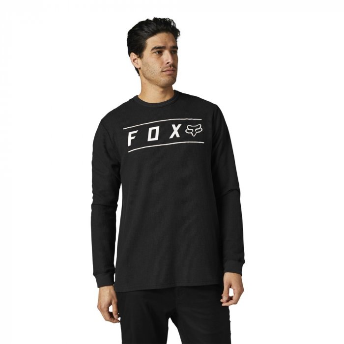 detail Pánské triko Fox Pinnacle Ls Thermal Black/White