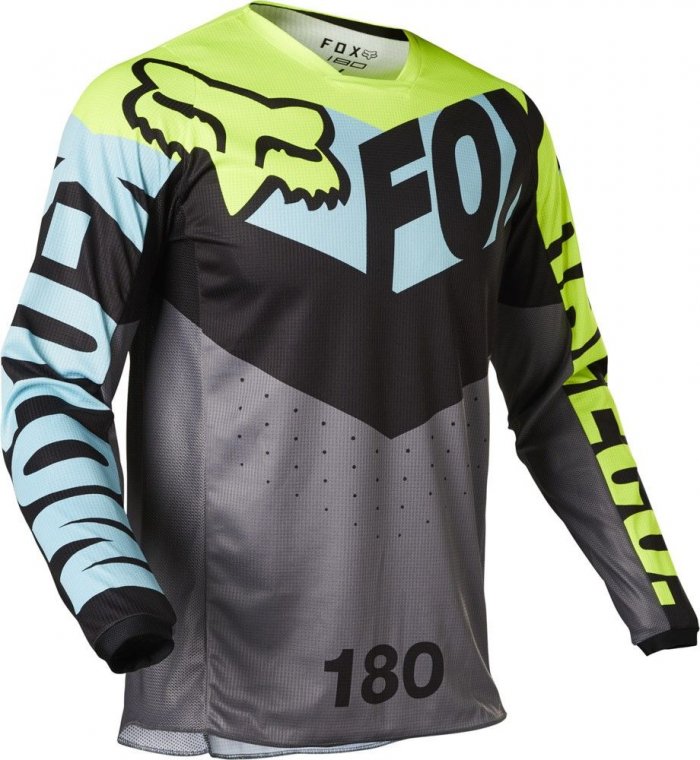 detail Pánský MX dres Fox 180 Trice Jersey Teal