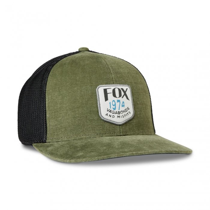detail Pánská čepice Fox Predominant Mesh Flexfit Hat Olive Green