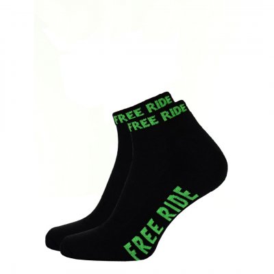 Ponožky Rider sport - black/green O/S