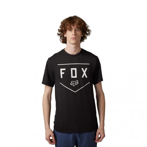 Pánské triko Fox Shield Ss Tech Tee Black